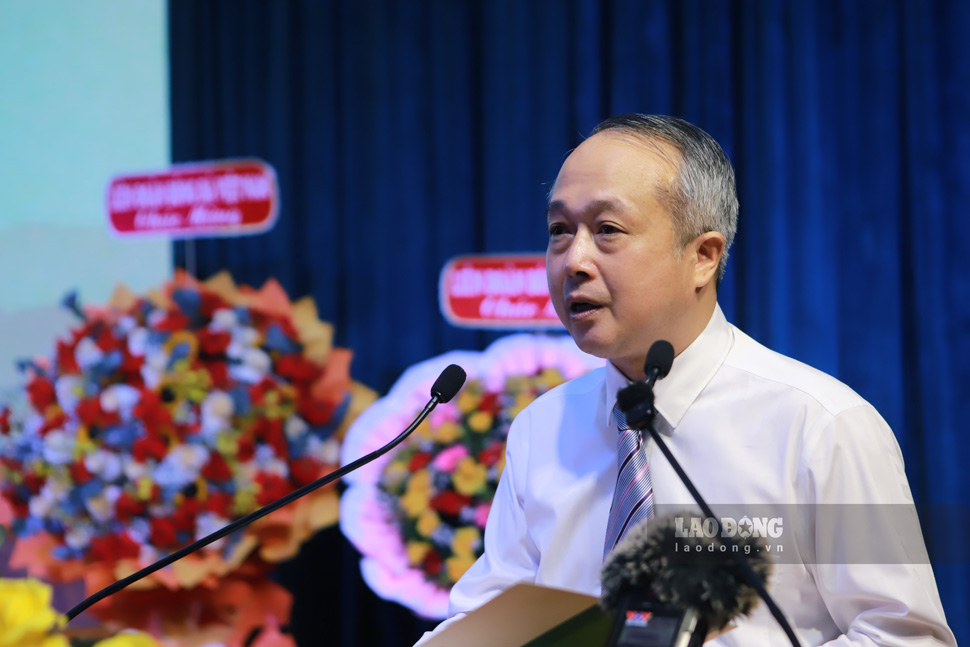 Ông Nguyễn Xuân Thắng - Tổng giám đốc Công ty CP HAGL - phát biểu (chụp ngày 21.9). Ảnh: Hoài Phương