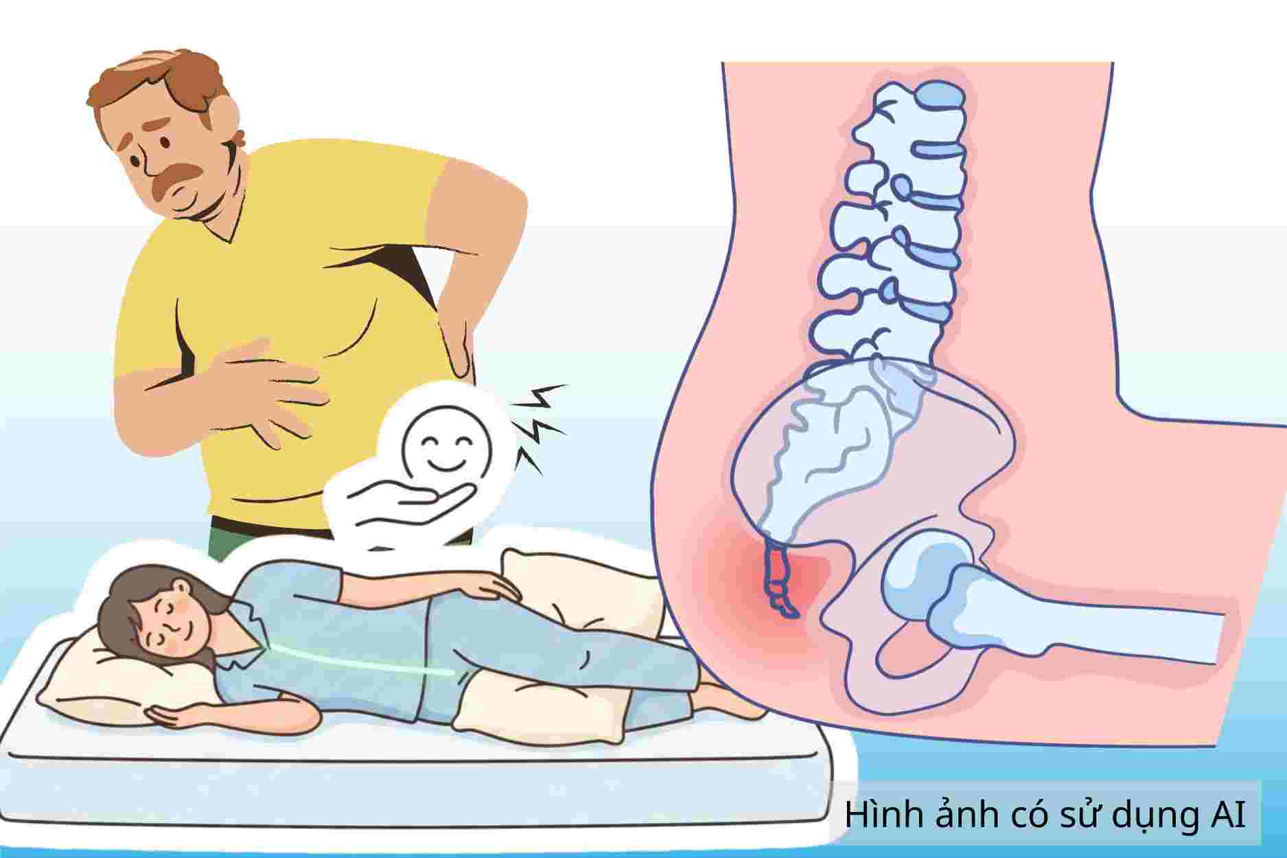 3 lying positions for people with hamstring pain to reduce pain and sleep well