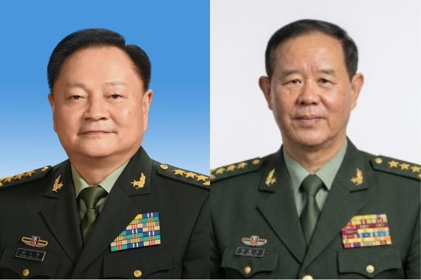 China expels Mr. Zhang Youxia (left) and Mr. Liu Zhenli from the Party and strips them of their military rank after the results of an investigation into political discipline violations. Photo: Xinhua