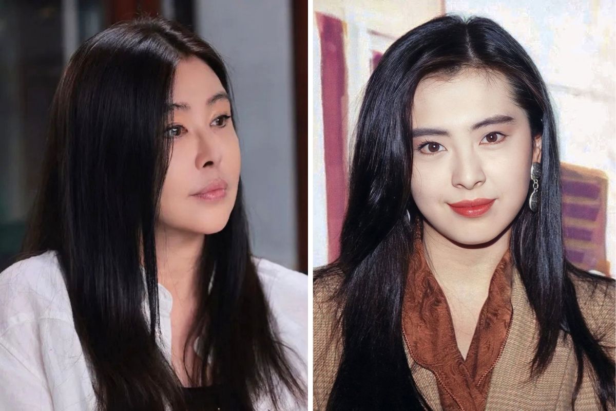 Vuong To Hien at 59 (left) and her youthful beauty. Photo: Xinhua
