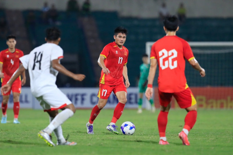 U23 Vietnam will meet U23 Uzbekistan in the final round of the ASIAD 20 group stage (image from the 2026 AFC U23 Championship qualifiers). Photo: VFF