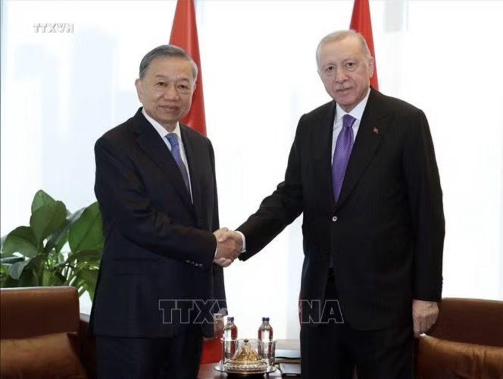 General Secretary and President To Lam meets Turkish President Recep Tayyip Erdogan. Photo: VNA