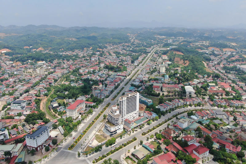 A corner of the center of Lao Cai province today. Photo: Dinh Dai taken in June 2026