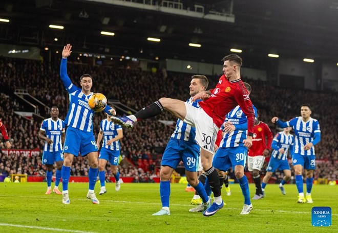 Brighton luôn là một đối thủ khó chịu. Ảnh: Xinhua