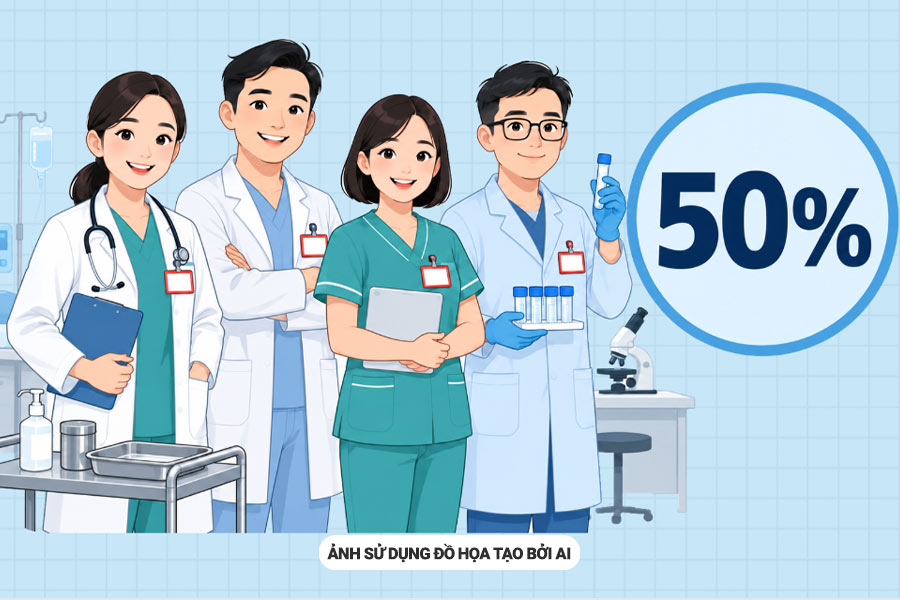 Groups of medical staff who receive 50% professional allowance