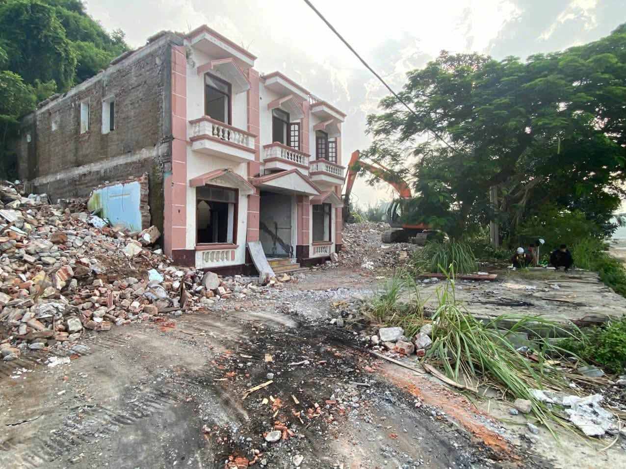 Enforced area, site clearance morning 22. 9. Photo: Do Son Ward, Hai Phong