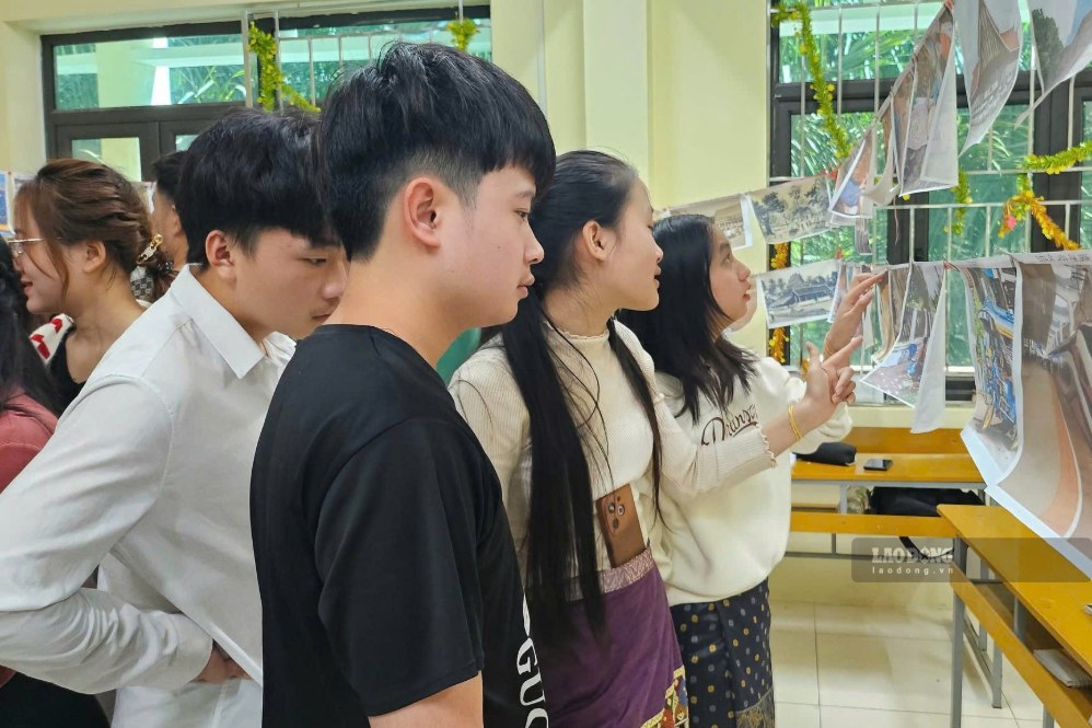 Lưu học sinh Lào tham gia ngoại khóa tại Trường Cao đẳng Sơn La. Ảnh: Thu Hiếu chụp tháng 5.2026