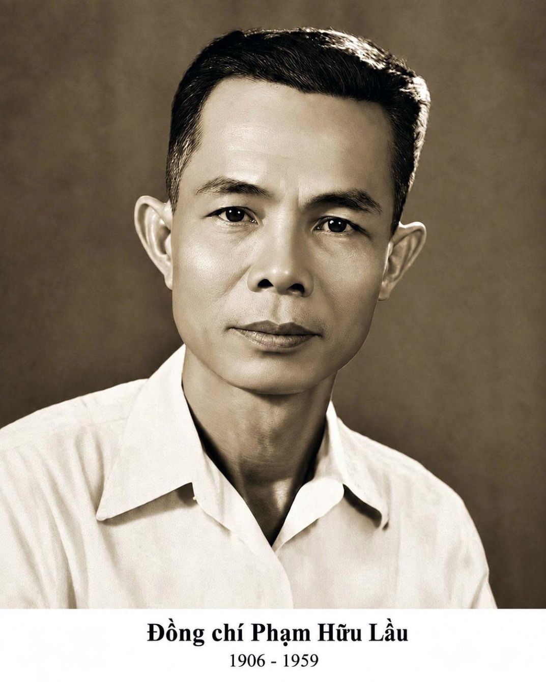In May 2024, the Politburo decided to recognize comrade Pham Huu Lau as a typical predecessor leader of the Party and the Vietnamese revolution. Photo: Taken from a documentary photo at the Dong Provincial Museum.