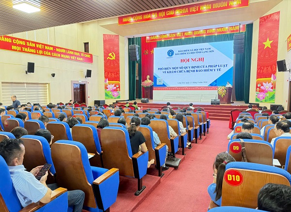 Overview of the conference in Lang Son. Photo: Lang Son Social Insurance