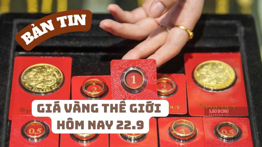 World gold prices today, September 22, lost momentum in the afternoon session, when spot prices decreased by 1% and retreated close to the 4,300 USD/ounce mark. Photo: Phan Anh