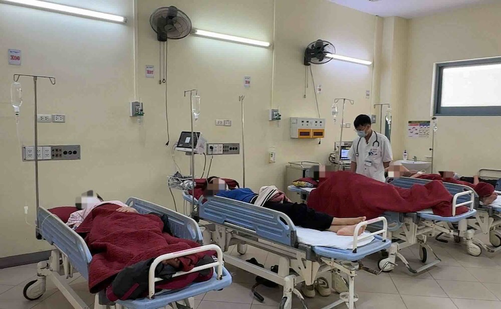 Los pacientes intoxicados han sido atendidos y tratados activamente por los médicos y ahora han sido dados de alta del hospital (foto tomada en la tarde del 11 de septiembre). Foto: Hospital proporcionada.