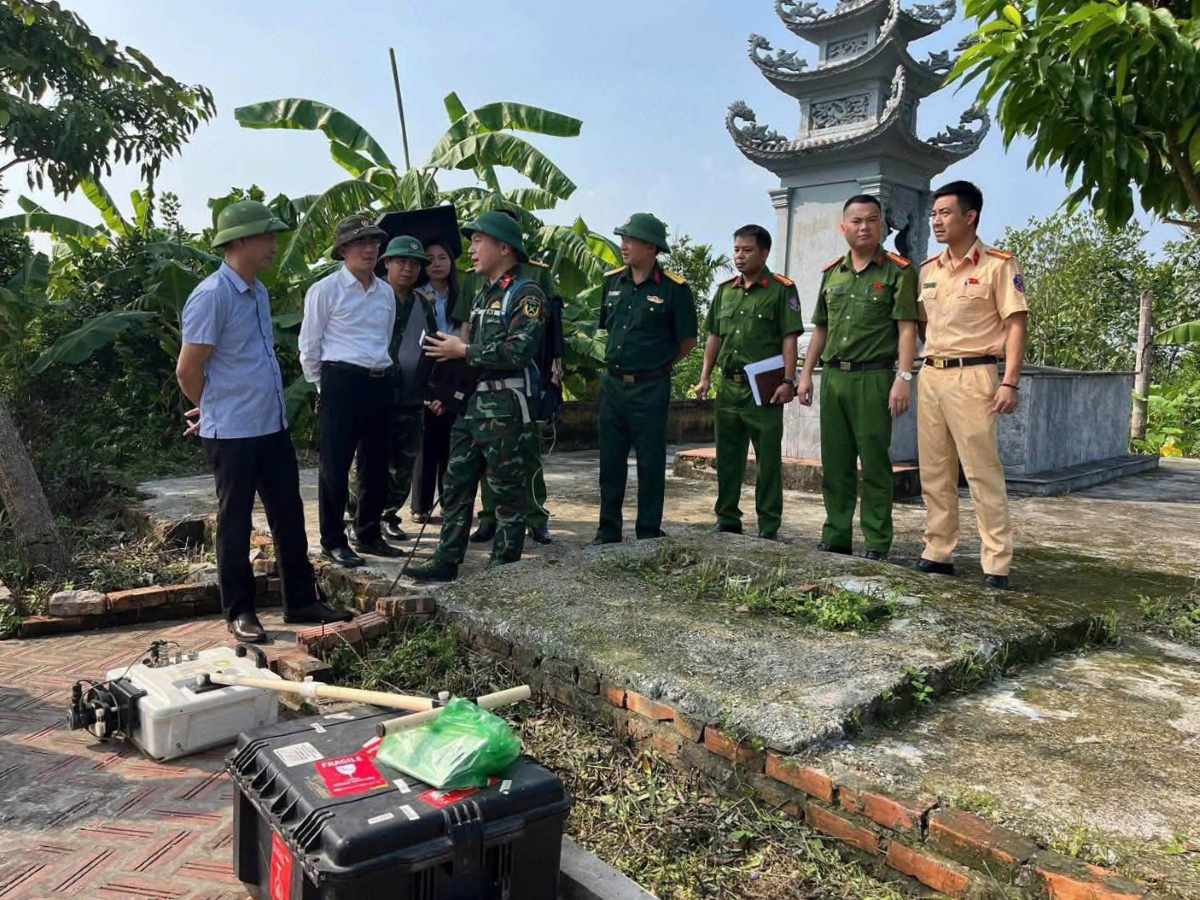Hải Phòng dùng radar xuyên đất tìm mộ tập thể 8 liệt sĩ ở khu vực Mả Chìa