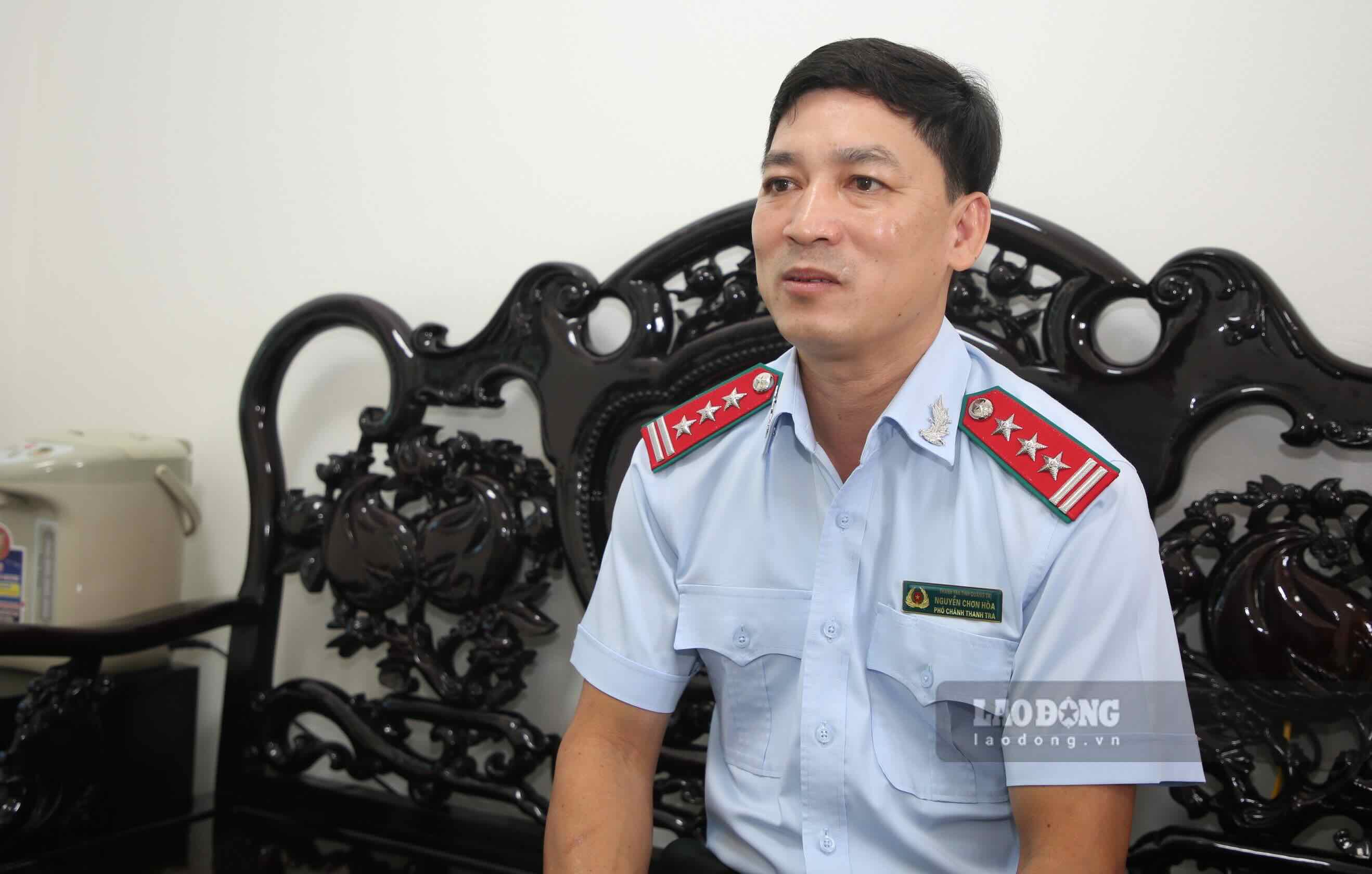 Mr. Nguyen Chon Hoa - Deputy Chief Inspector of Quang Tri province said that they are continuing to strengthen inspections and rectify violations at medical facilities. Photo: Cong Sang