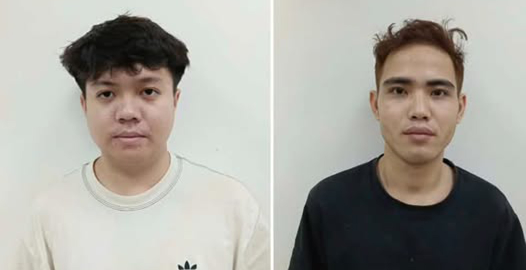 Hai đối tượng bị công an Hải Phòng bắt giữ về hành vi "Lừa đảo chiếm đoạt tài sản". Ảnh: Công an Phường Hải Dương, TP Hải Phòng
