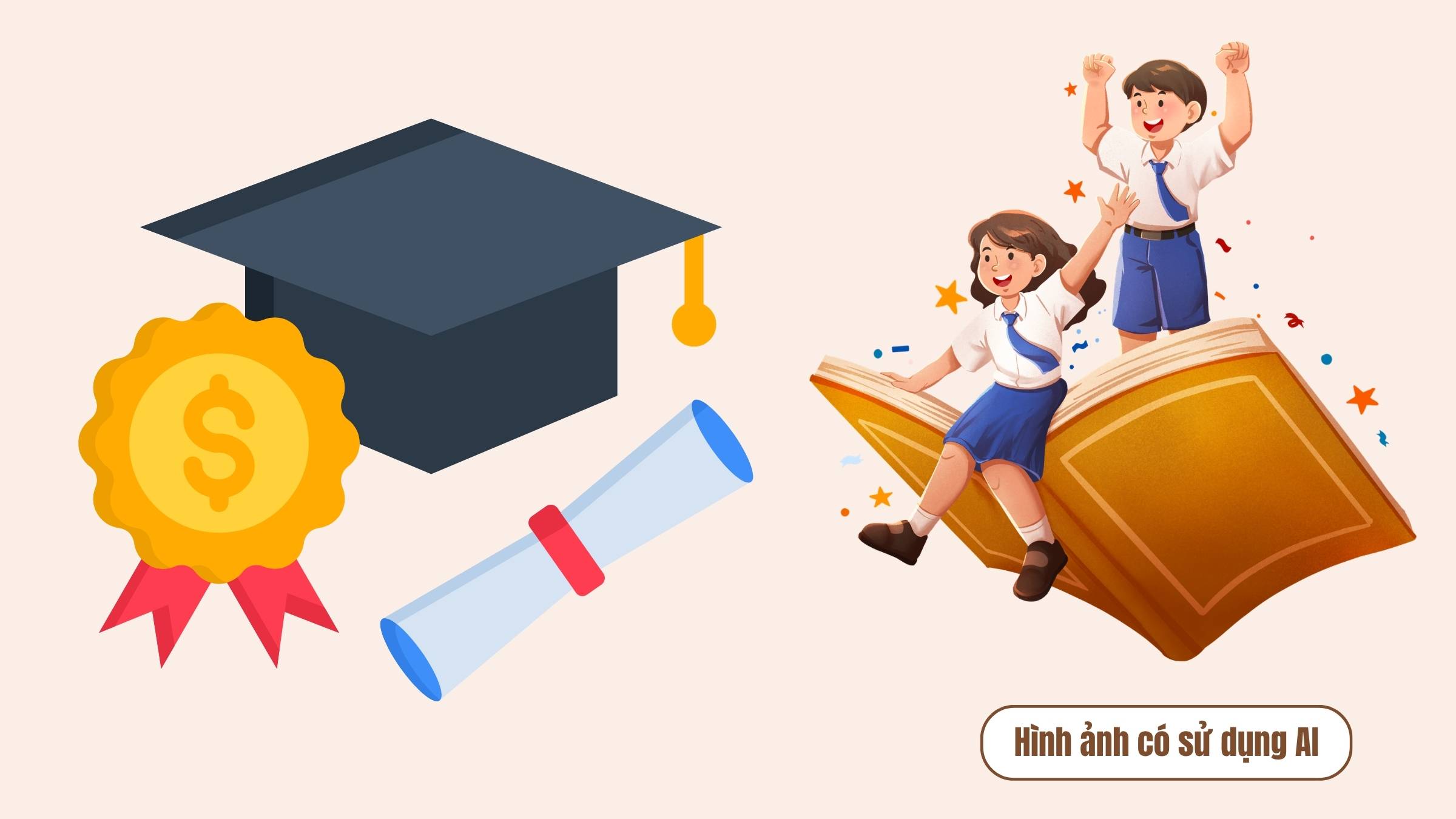 Student scores can receive scholarships up to 5.5 million VND/month. Graphics: AI