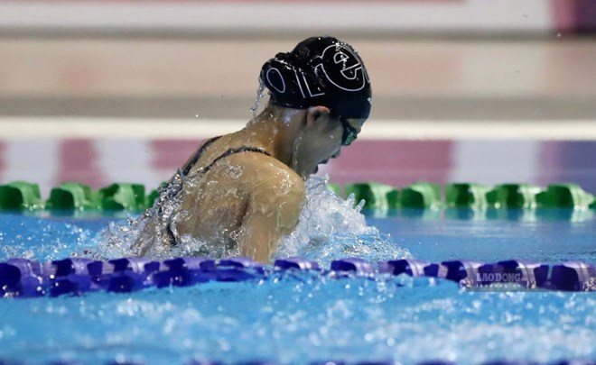 Thuy Hien and the swimmers will compete at ASIAD 20 (image from the 2025 national championship). Photo: Minh Dan