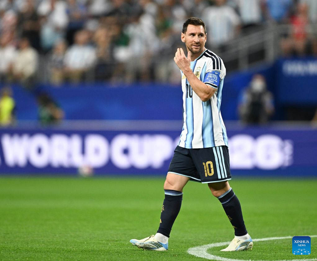 Lionel Messi prepares to say goodbye to the Argentine national team. Photo: Xinhua
