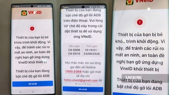 Những trường hợp có thể bị khóa tài khoản VNeID từ 28.9