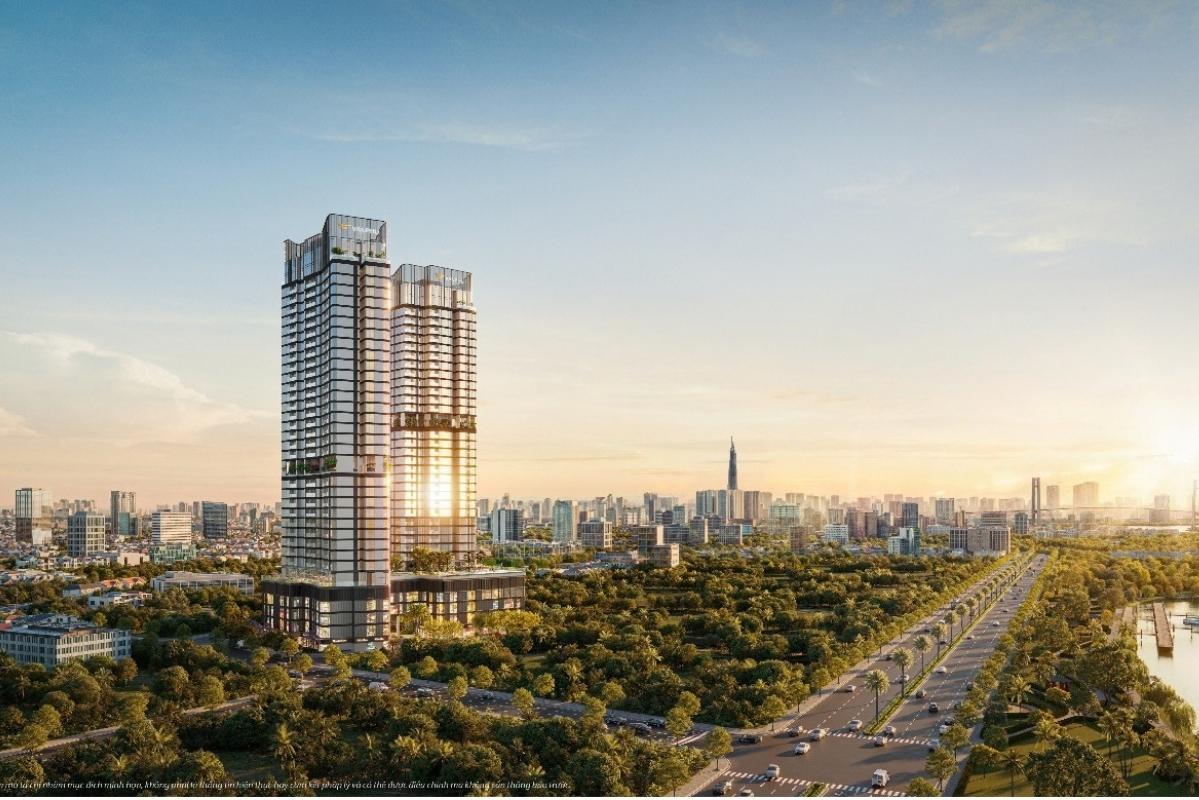 Vlasta Premier - Phu Thuan is located on the Dao Tri riverside avenue