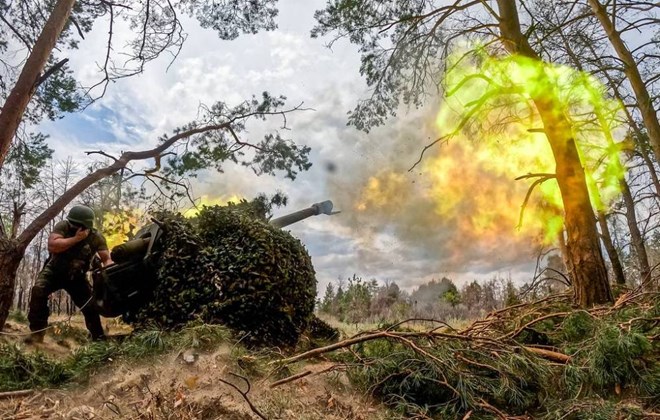 Russian soldiers on duty on the battlefield. Photo: TASS