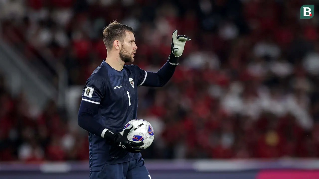 Indonesian goalkeeper Maarten Paes aims to win the FIFA ASEAN Cup 2026 with his team. Photo: Bola