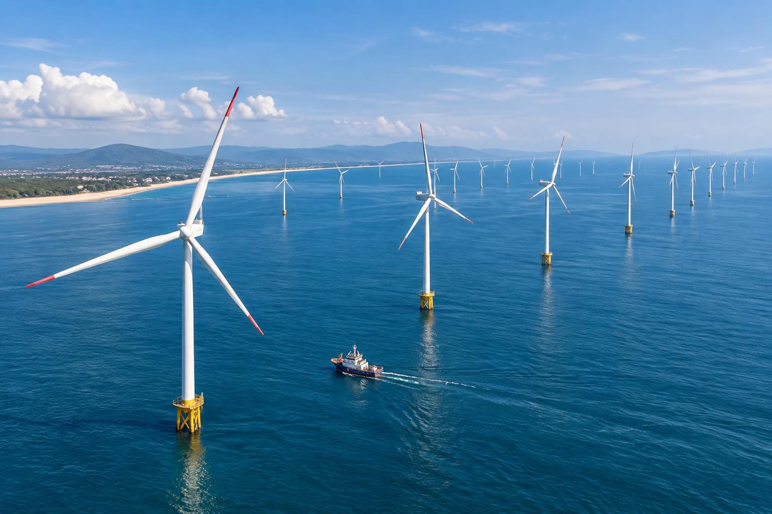 Quang Tri approves a 8,507 billion VND wind power project at sea. Illustrative photo: Cong Sang designed with AI