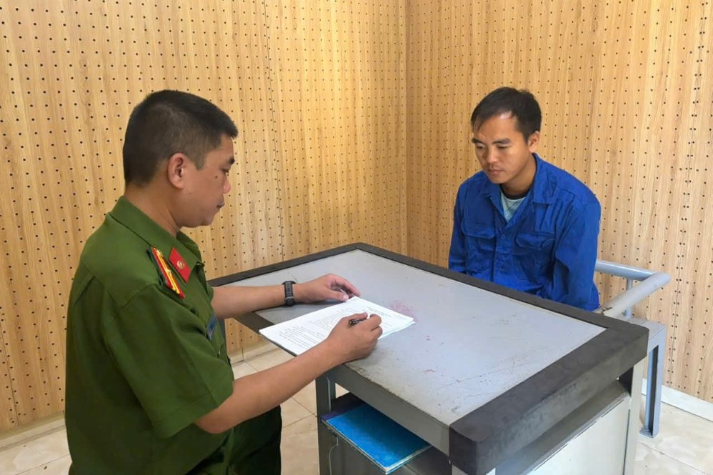 Cơ quan CSĐT Công an tỉnh Sơn La khởi tố bị can Tráng A Xái về tội mua bán người xảy ra năm 2018. Ảnh: Công an tỉnh Sơn La.