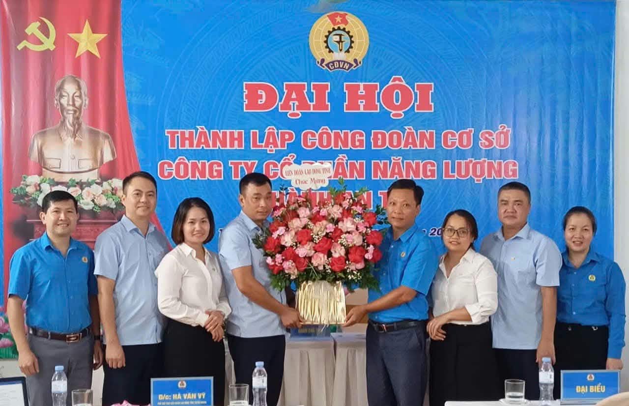 Congrès de création du syndicat de base de la société par actions d'énergie Thành An T&T. Photo: Syndicat de Tuyên Quang