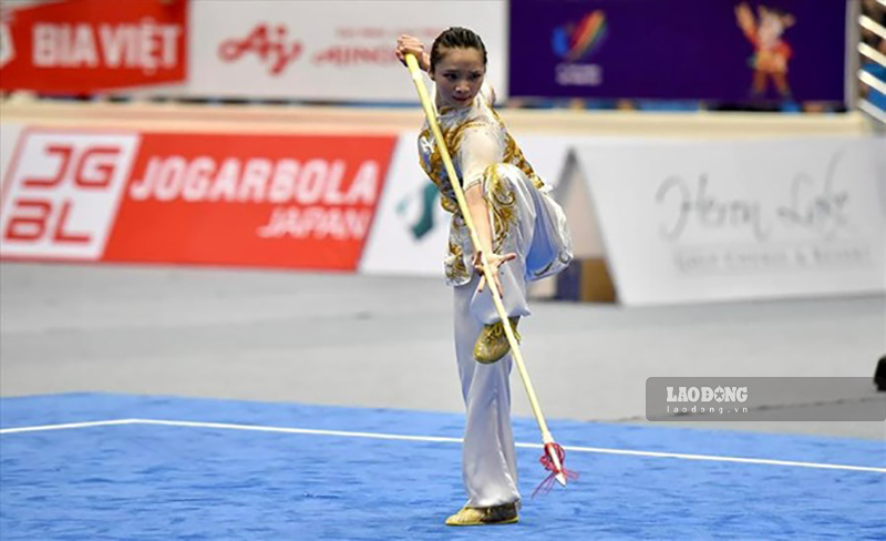Duong Thuy Vi wins ASIAD 20 medal at age 33. Photo: Dang Van taken in May 2022