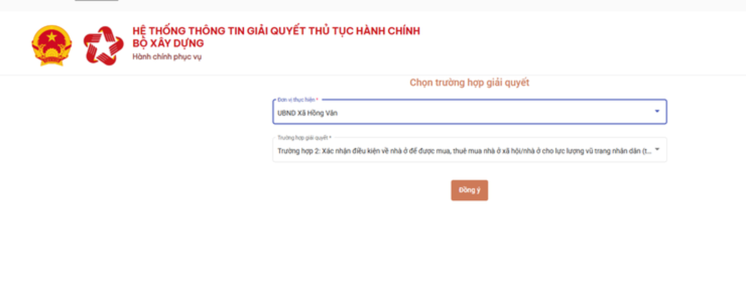 Hệ thống thông tin giải quyết thủ tục hành chính của Bộ Xây dựng