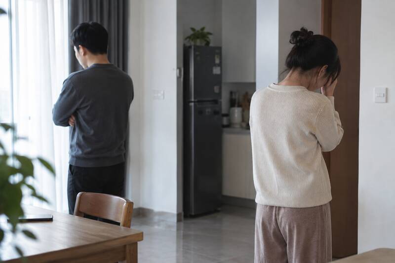 Parents need to handle conflicts so as not to affect their children. Photo: AI