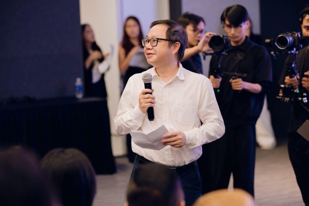 TS William H. Nguyen - nhà đồng sáng lập IQ+ phụ trách công nghệ - phát biểu tại sự kiện - Ảnh: IQUITY