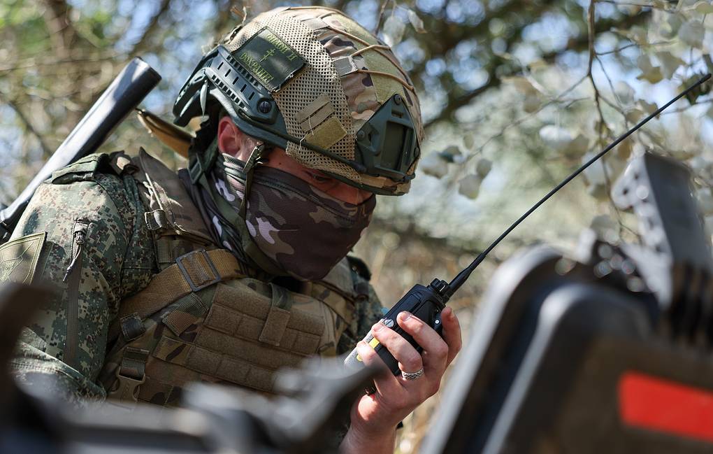 Russian soldiers on duty on the battlefield. Photo: TASS