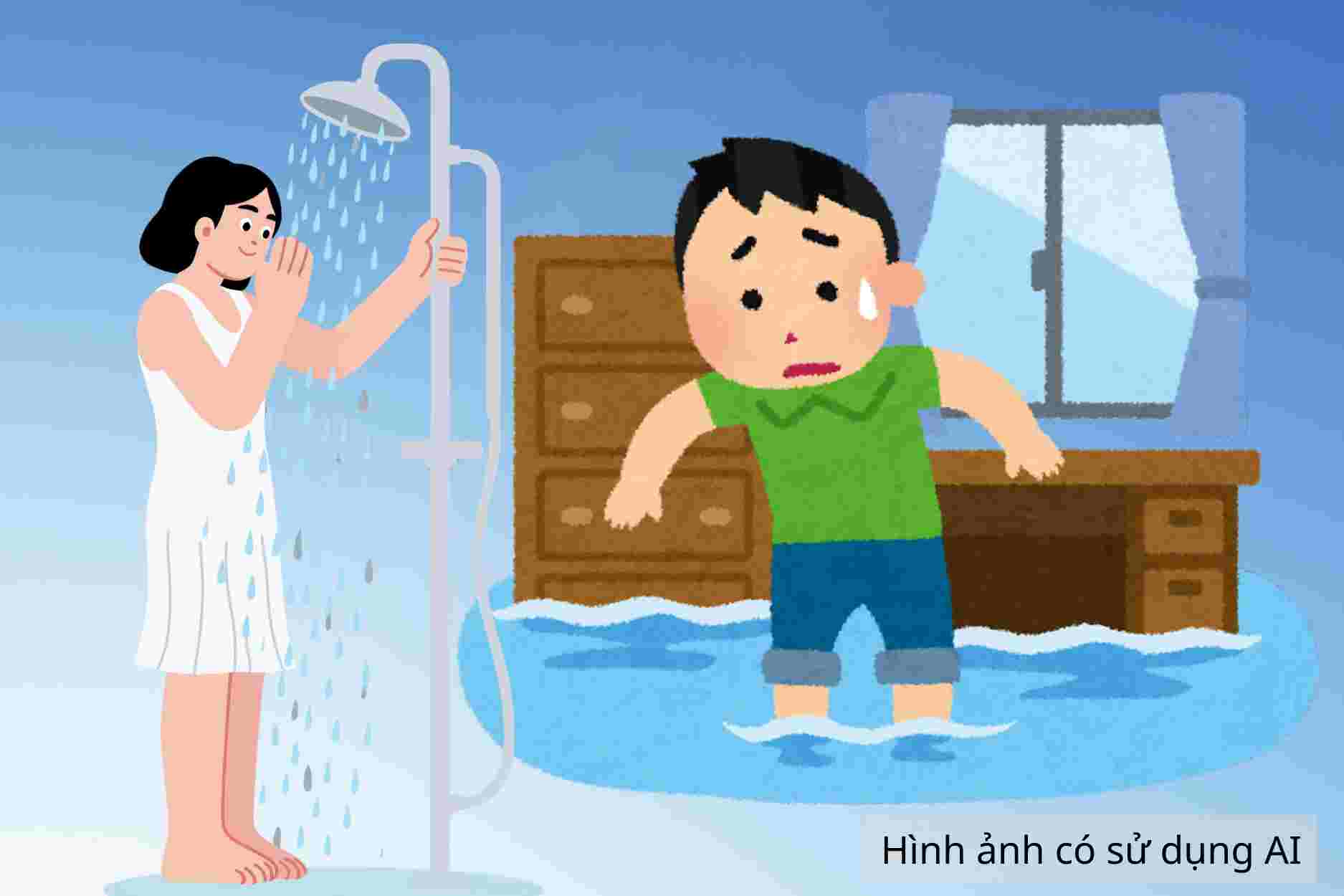 Instructions on proper hygiene immediately after exposure to rainwater and floods