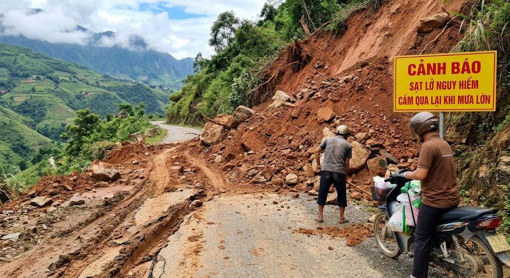 Lai Chau announces emergency situation on 2 routes. Illustrative photo AI (created on September 24)