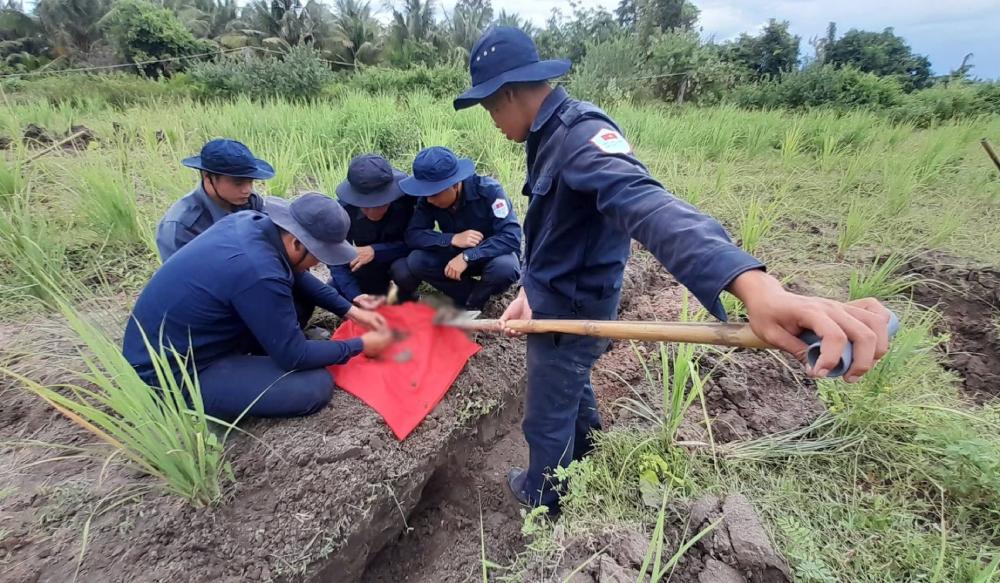 K93チームは、2026年9月に友好国カンボジアで戦没者の遺骨の捜索・収集任務を実施。写真:K93チーム/アンザン省軍事司令部