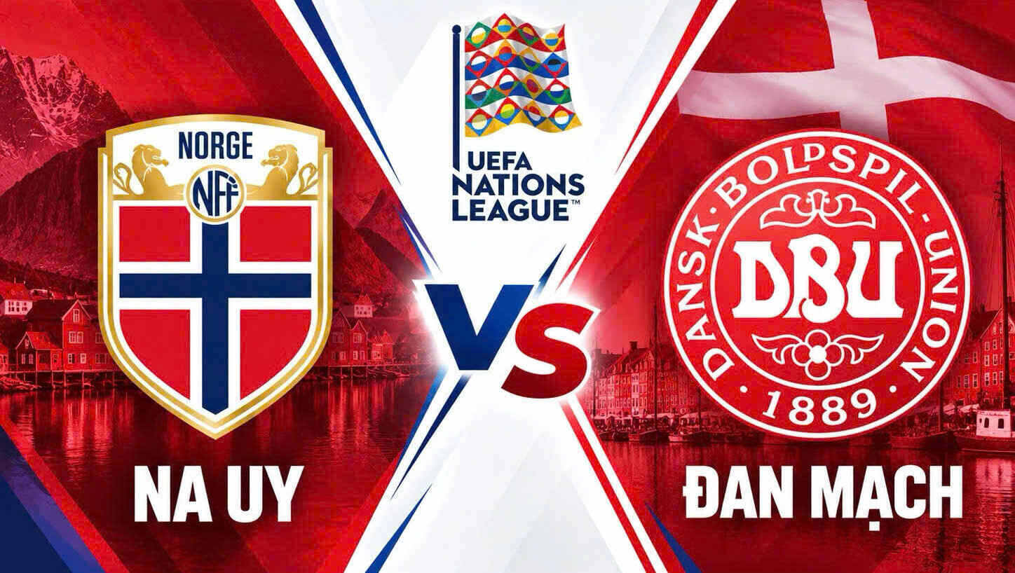 Norwegian vs Danish football prediction in the Nations League. Graphics: Van An