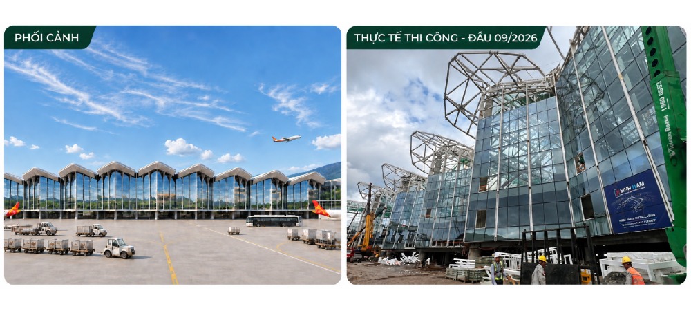 Dự án mở rộng Cảng Hàng không quốc tế Phú Quốc, quy mô 1.050 ha. Ảnh: Sun Group