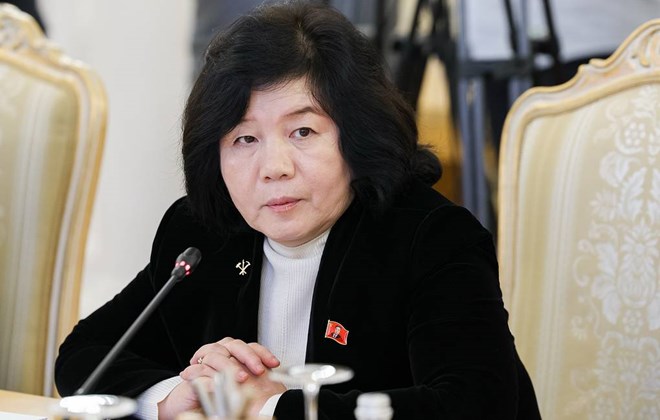 최선희 북한 외무상. 사진: TASS