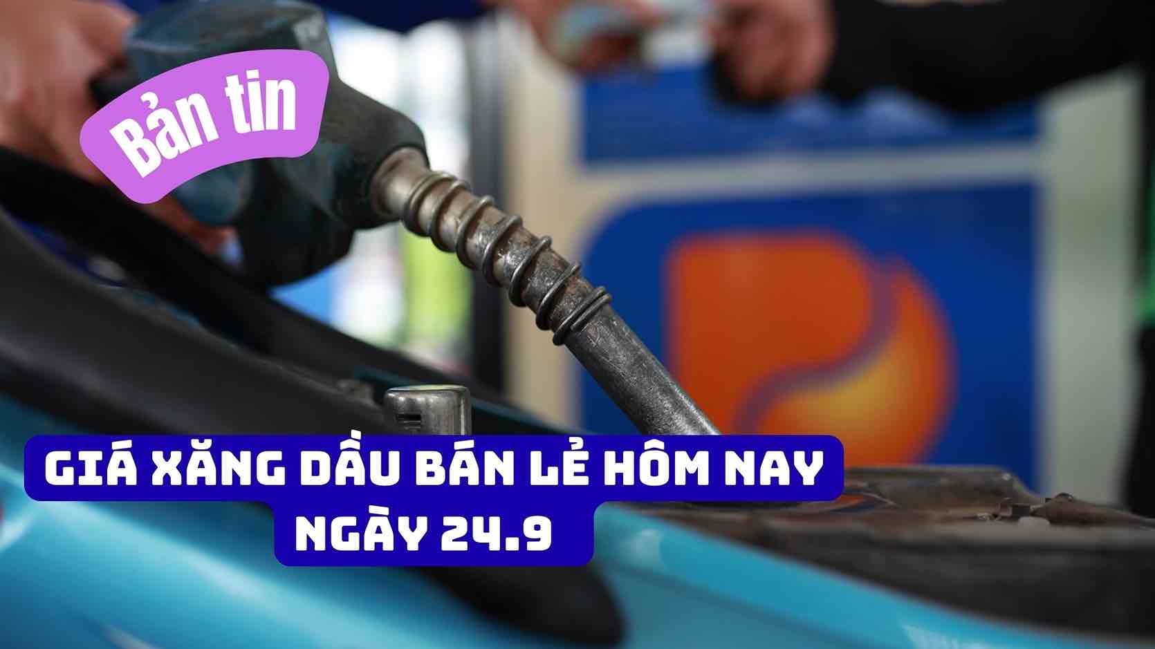 Les prix de détail de l'essence et du pétrole aujourd'hui 24 septembre sont appliqués conformément au nouvel ajustement de prix à 15h le même jour. Photo: Hai Nguyen