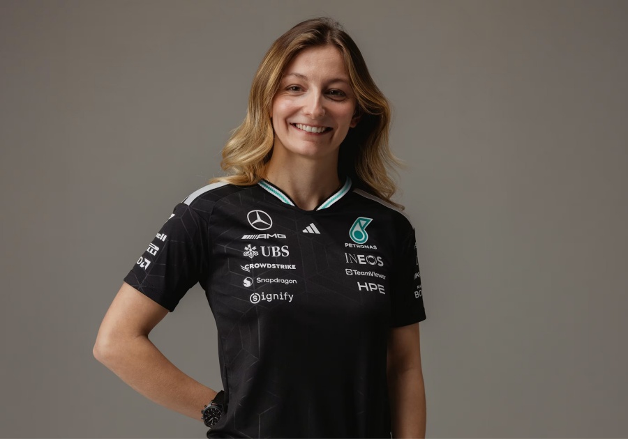 Doriane Pin est une pilote en développement chez Mercedes et vise à piloter en F1 en 2031. Photo: Mercedes-AMG