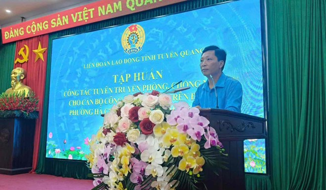 Tập huấn phòng, chống ma túy cho 200 cán bộ Công đoàn cơ sở