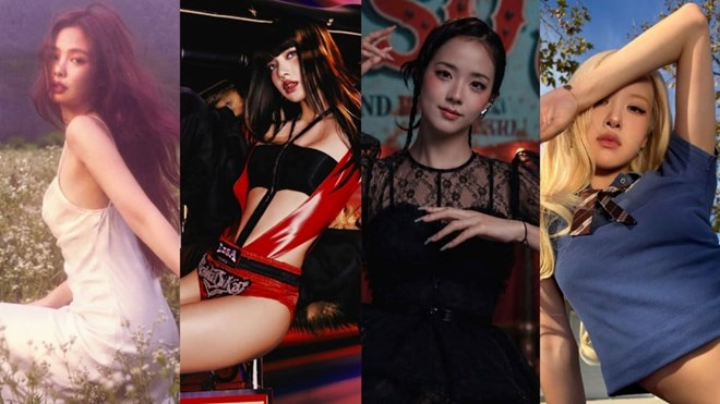 So kè màn solo của Jennie, Lisa, Jisoo và Rosé (Blackpink)