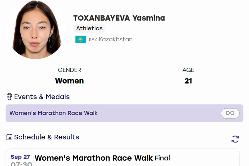 Kazakh athlete loses ASIAD 2026 gold medal due to invalid match shoes