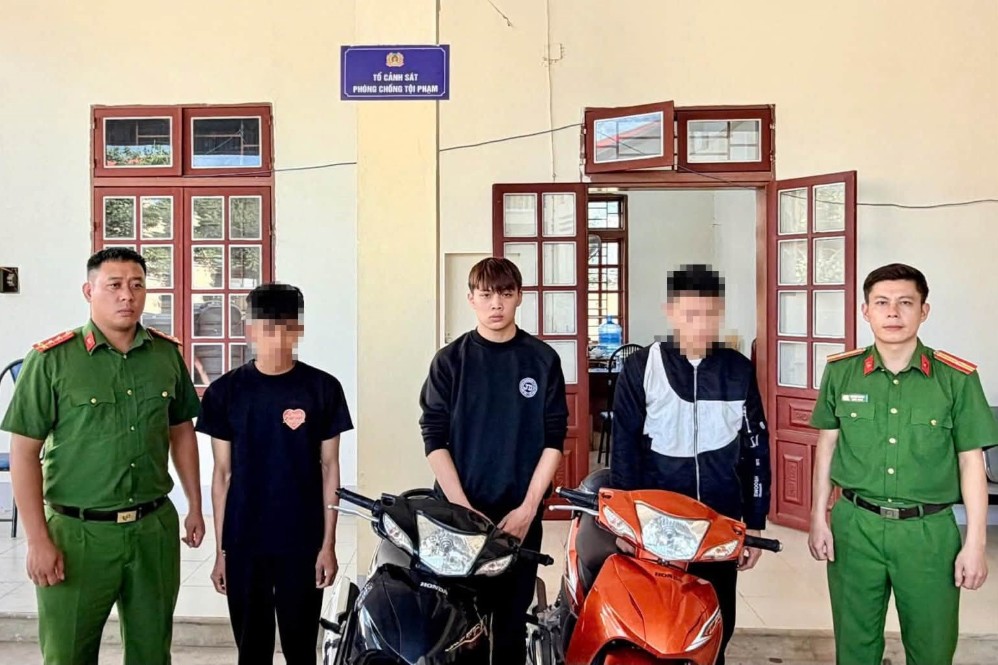 Subjects at the Police agency. Photo: Son La Provincial Police