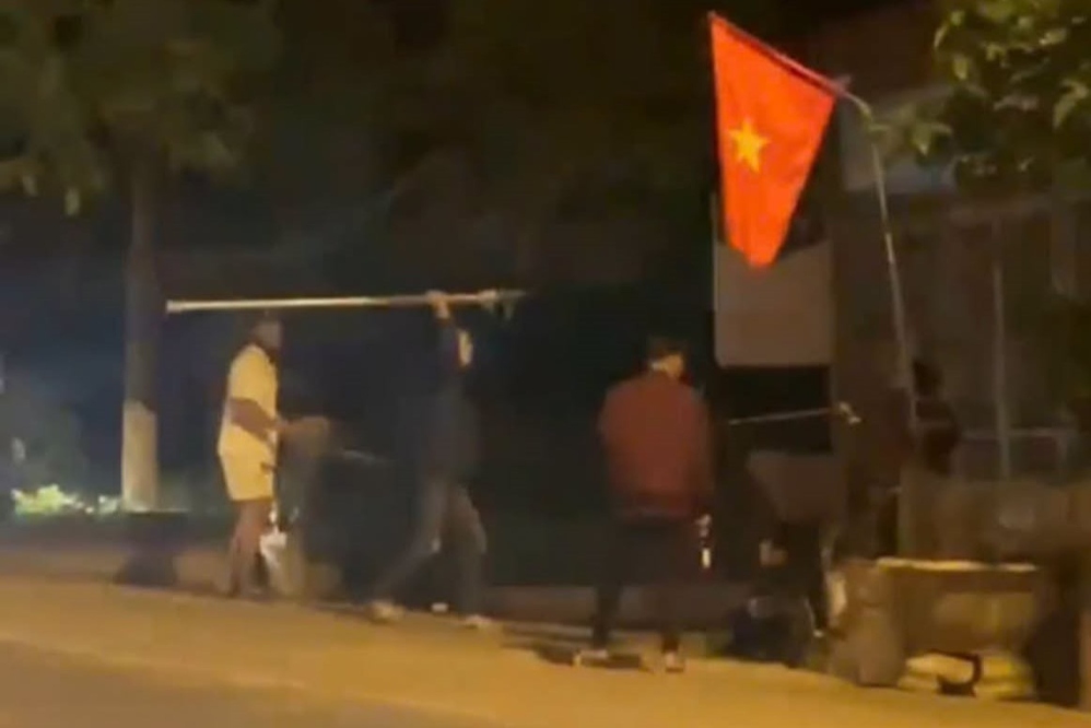 Khu vực xảy ra mâu thuẫn, gây rối an ninh trật tự của một số đối tượng. Ảnh: Công an tỉnh Sơn La