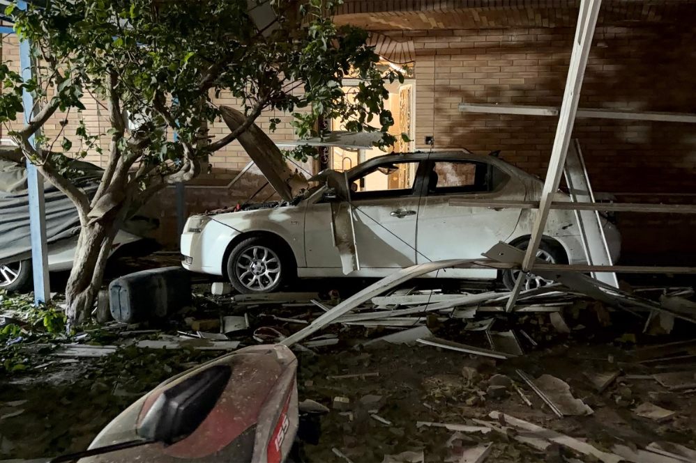 A devastated area after the US attack on Iran on the night of September 1. Photo: AFP