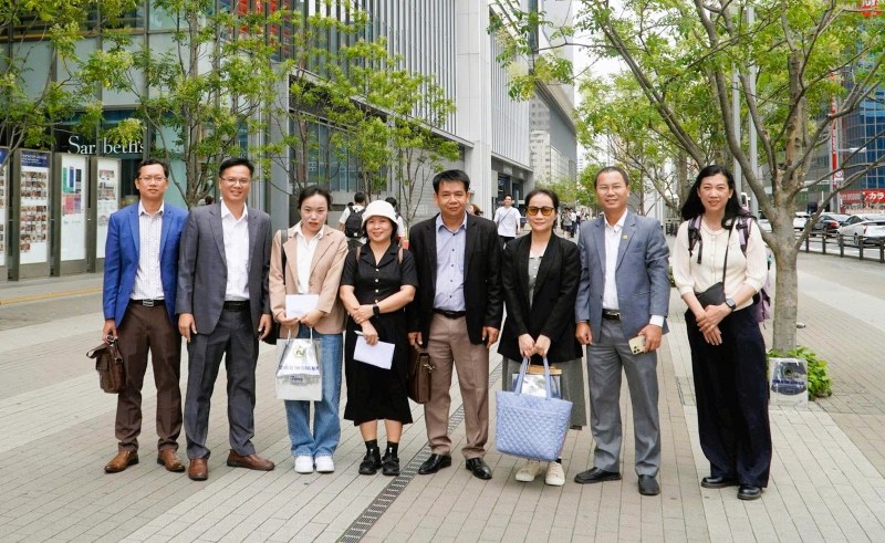 Đoàn công tác Sở Nội vụ Đà Nẵng đến thăm Tập đoàn Musashino (Nhật Bản). Ảnh: Sở Nội vụ Đà Nẵng