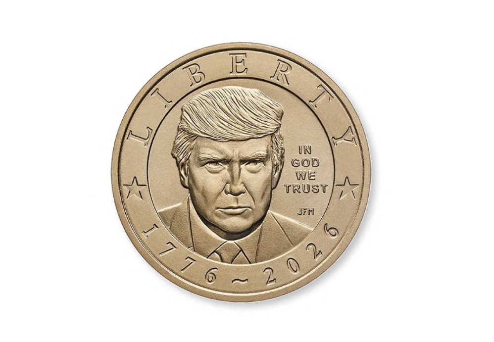 ドナルド・トランプ大統領の肖像画が印刷されたコインは、米国時間9月2日に米国で発行されました。写真:AFP