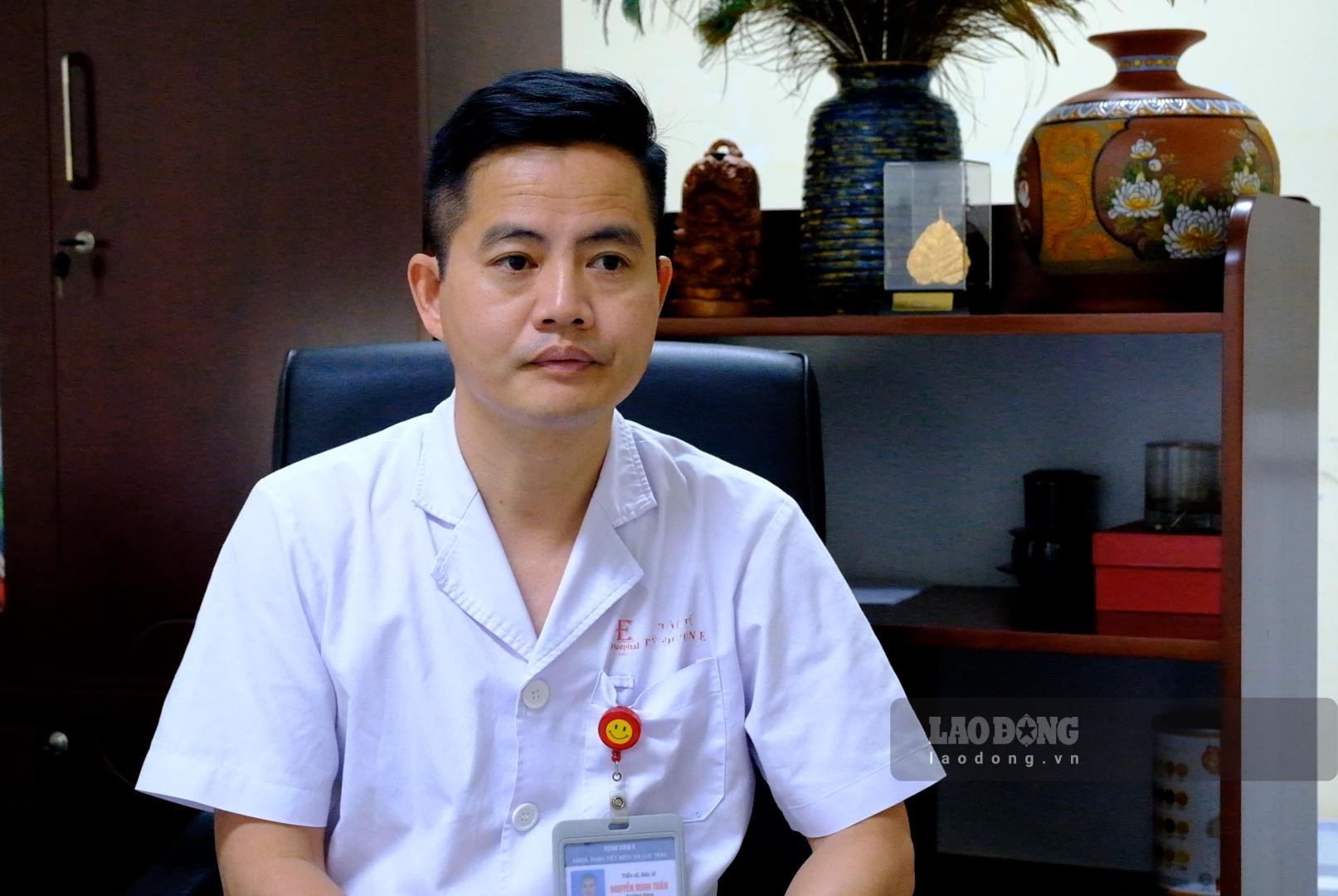 TS.BS Nguyễn Minh Tuấn, Trưởng khoa Thận tiết niệu và Lọc máu, Bệnh viện E. Ảnh: Hạnh Thơm
